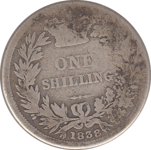 1838 SHILLING ( FAIR ) - SHILLING - Cambridgeshire Coins