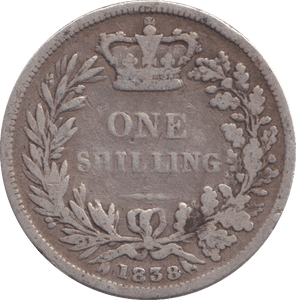 1838 SHILLING ( FINE ) - SHILLING - Cambridgeshire Coins