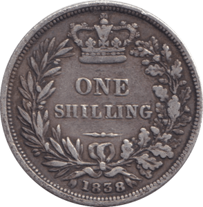 1838 SHILLING ( FINE ) - SHILLING - Cambridgeshire Coins