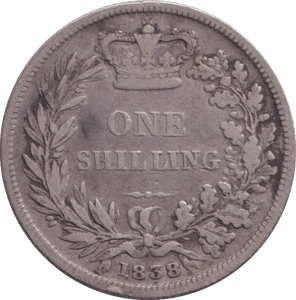 1838 SHILLING ( NF ) - SHILLING - Cambridgeshire Coins