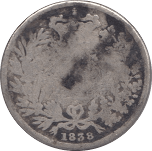 1838 SIXPENCE ( FAIR ) - Sixpence - Cambridgeshire Coins