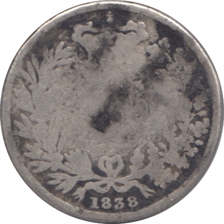 1838 SIXPENCE ( FAIR ) - Sixpence - Cambridgeshire Coins