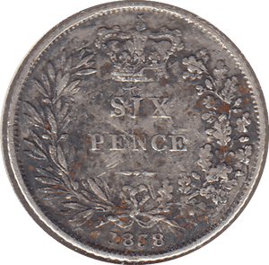1838 SIXPENCE ( FINE ) - SIXPENCE - Cambridgeshire Coins