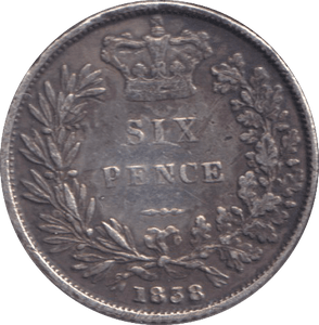 1838 SIXPENCE ( GVF ) - SIXPENCE - Cambridgeshire Coins