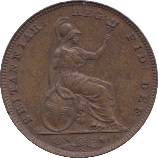 1839 FARTHING ( EF ) - FARTHING - Cambridgeshire Coins