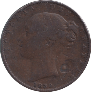 1839 FARTHING ( FINE ) - FARTHING - Cambridgeshire Coins