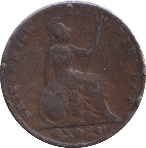 1839 FARTHING ( FINE ) - FARTHING - Cambridgeshire Coins