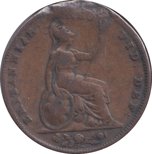 1839 FARTHING ( FINE ) - FARTHING - Cambridgeshire Coins
