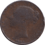 1839 FARTHING ( FINE ) - FARTHING - Cambridgeshire Coins