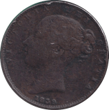1839 FARTHING ( FINE ) - FARTHING - Cambridgeshire Coins