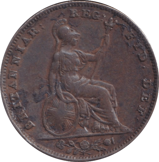 1839 FARTHING ( GVF ) - FARTHING - Cambridgeshire Coins