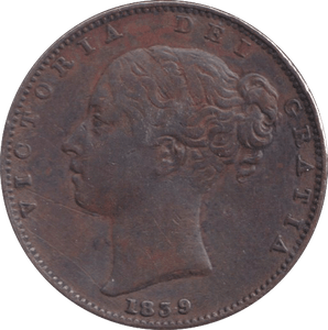 1839 FARTHING ( GVF ) - FARTHING - Cambridgeshire Coins