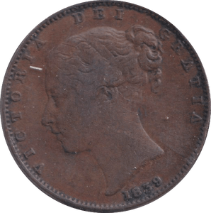 1839 FARTHING ISLE OF MAN - WORLD COINS - Cambridgeshire Coins