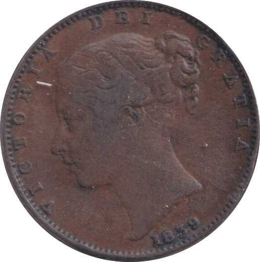 1839 FARTHING ISLE OF MAN - WORLD COINS - Cambridgeshire Coins