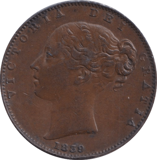 1839 FARTHING ISLE OF MAN - WORLD COINS - Cambridgeshire Coins