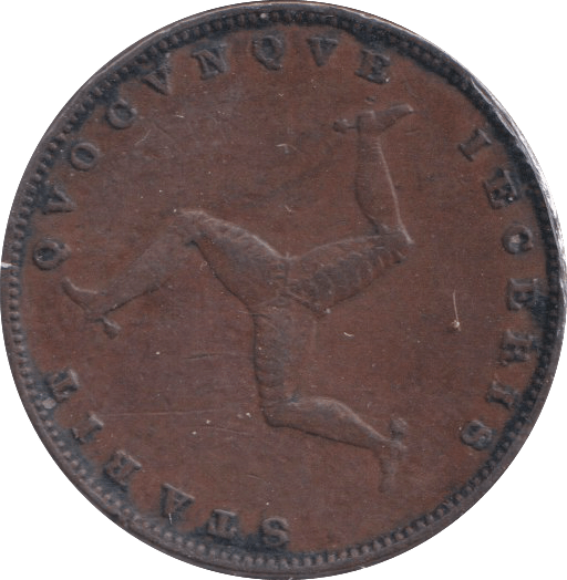 1839 FARTHING ISLE OF MAN - WORLD COINS - Cambridgeshire Coins
