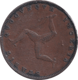 1839 FARTHING ISLE OF MAN - WORLD COINS - Cambridgeshire Coins