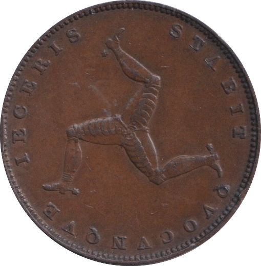 1839 FARTHING ISLE OF MAN - WORLD COINS - Cambridgeshire Coins