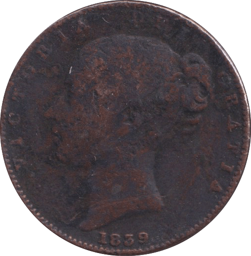 1839 FARTHING ( NF ) - FARTHING - Cambridgeshire Coins