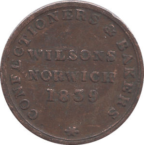 1839 FARTHING NORWICH TOKEN - WORLD COINS - Cambridgeshire Coins