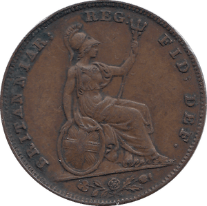 1839 FARTHING ( VF ) - FARTHING - Cambridgeshire Coins
