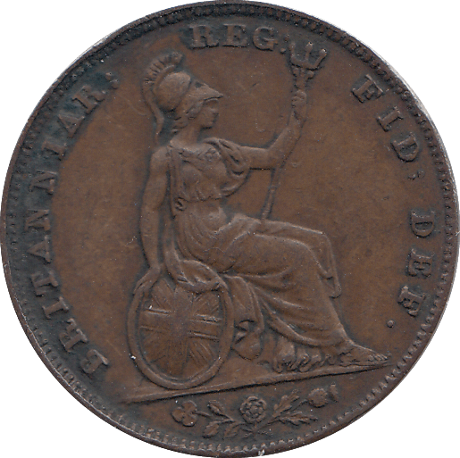 1839 FARTHING ( VF ) - FARTHING - Cambridgeshire Coins