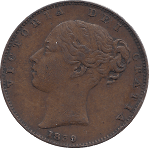 1839 FARTHING ( VF ) - FARTHING - Cambridgeshire Coins