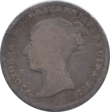 1839 FOURPENCE ( FINE ) - FOURPENCE - Cambridgeshire Coins