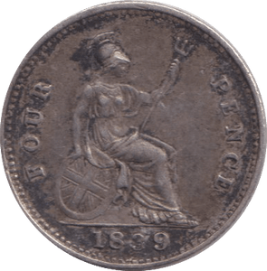 1839 FOURPENCE ( VF ) - FOURPENCE - Cambridgeshire Coins