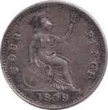 1839 FOURPENCE ( VF ) - FOURPENCE - Cambridgeshire Coins
