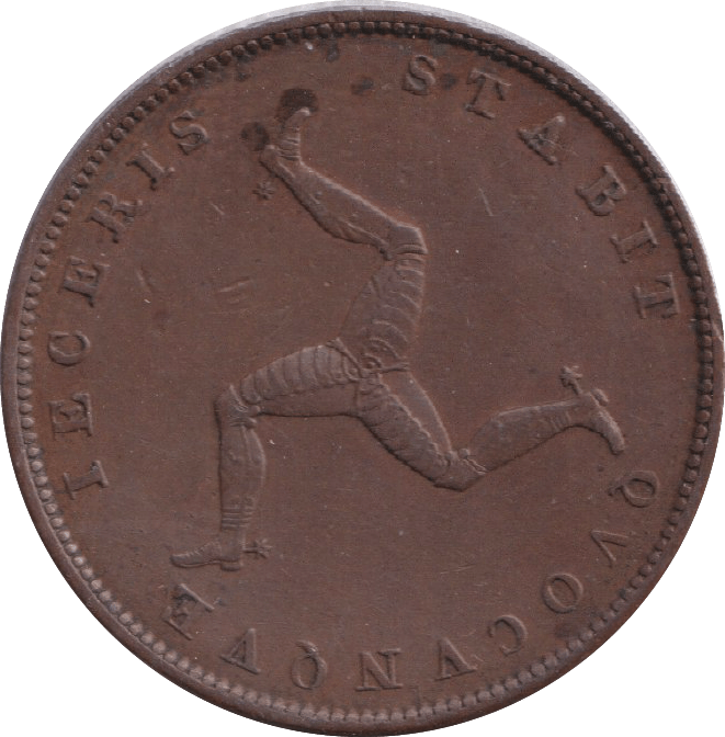 1839 HALFPENNY ISLE OF MAN - WORLD COINS - Cambridgeshire Coins