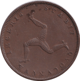 1839 HALFPENNY ISLE OF MAN - WORLD COINS - Cambridgeshire Coins