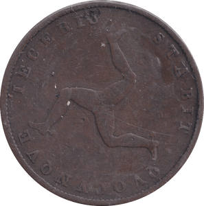 1839 HALFPENNY ISLE OF MAN - WORLD COINS - Cambridgeshire Coins