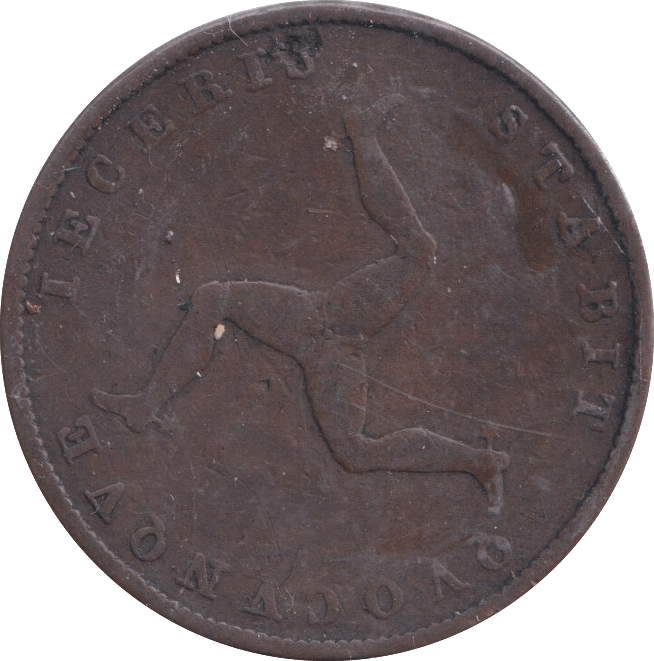 1839 HALFPENNY ISLE OF MAN - WORLD COINS - Cambridgeshire Coins