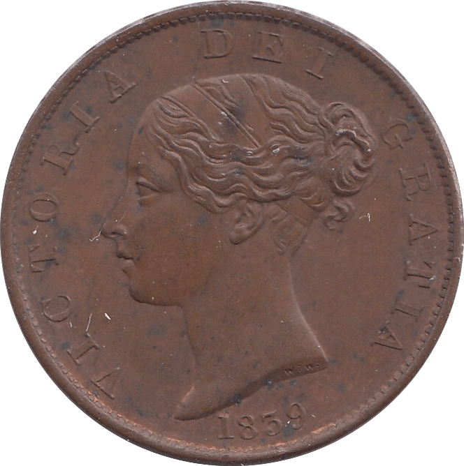 1839 HALFPENNY ISLE OF MAN - WORLD COINS - Cambridgeshire Coins