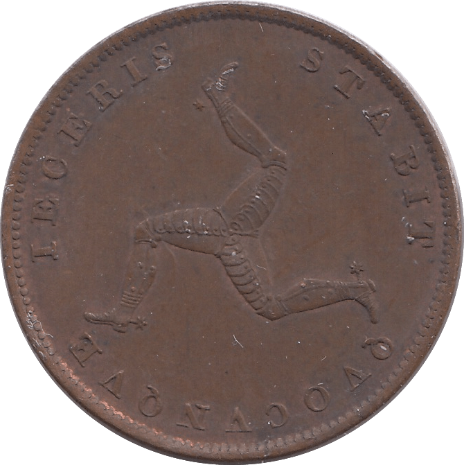 1839 HALFPENNY ISLE OF MAN - WORLD COINS - Cambridgeshire Coins