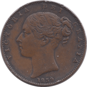 1839 ISLE OF MAN FARTHING - WORLD COINS - Cambridgeshire Coins