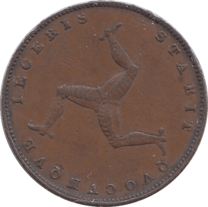 1839 ISLE OF MAN FARTHING - WORLD COINS - Cambridgeshire Coins