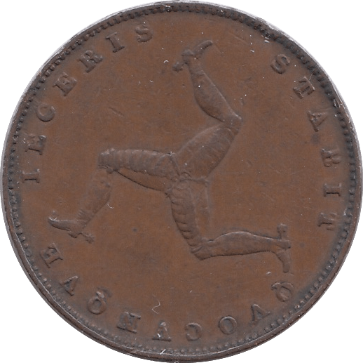 1839 ISLE OF MAN FARTHING - WORLD COINS - Cambridgeshire Coins