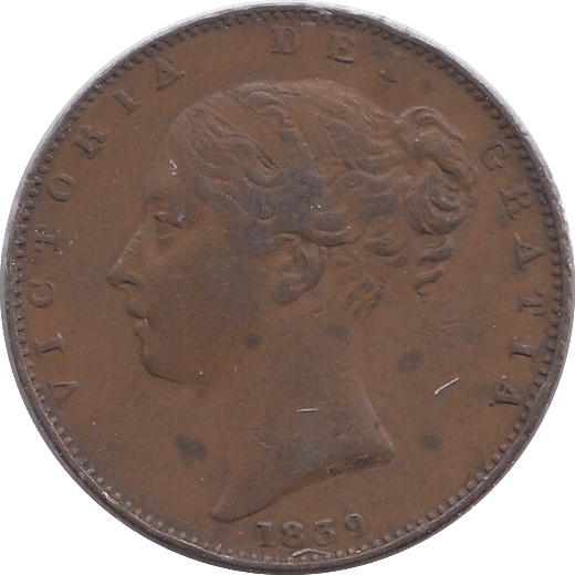 1839 ISLE OF MAN FARTHING - WORLD COINS - Cambridgeshire Coins
