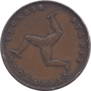 1839 ISLE OF MAN FARTHING - WORLD COINS - Cambridgeshire Coins