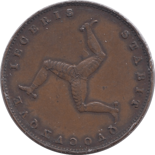 1839 ISLE OF MAN FARTHING - WORLD COINS - Cambridgeshire Coins