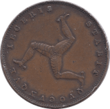 1839 ISLE OF MAN FARTHING - WORLD COINS - Cambridgeshire Coins