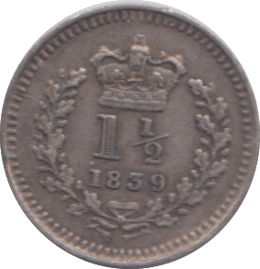 1839 MAUNDY THREE HALFPENCE ( EF ) - MAUNDY THREEPENCE - Cambridgeshire Coins