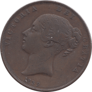 1839 PENNY ISLE OF MAN - WORLD COINS - Cambridgeshire Coins