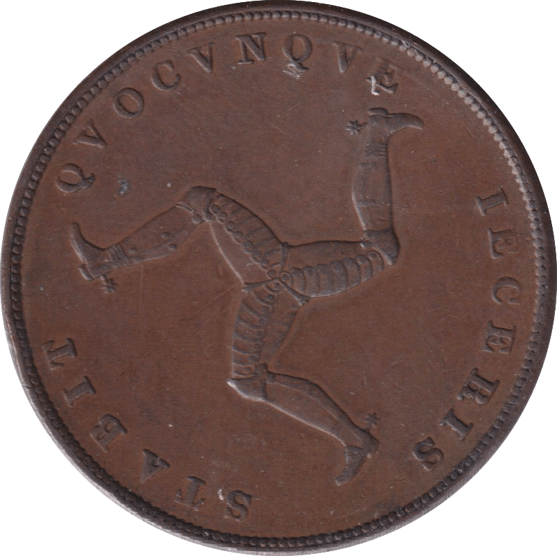 1839 PENNY ISLE OF MAN - WORLD COINS - Cambridgeshire Coins