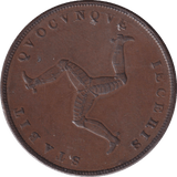 1839 PENNY ISLE OF MAN - WORLD COINS - Cambridgeshire Coins