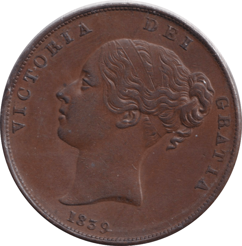 1839 PENNY ISLE OF MAN - WORLD COINS - Cambridgeshire Coins