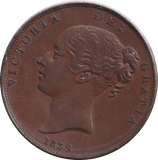 1839 PENNY ISLE OF MAN - WORLD COINS - Cambridgeshire Coins