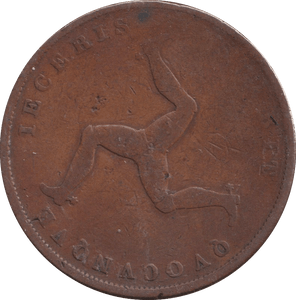 1839 PENNY TOKEN ISLE OF MAN - PENNY TOKEN - Cambridgeshire Coins